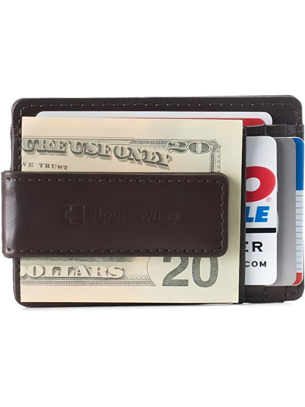 Mens RFID Money Clip Wallet Minimalist Slim ID Card Holder Front Pocket Wallet